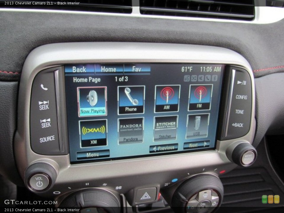 Black Interior Controls for the 2013 Chevrolet Camaro ZL1 #71480657