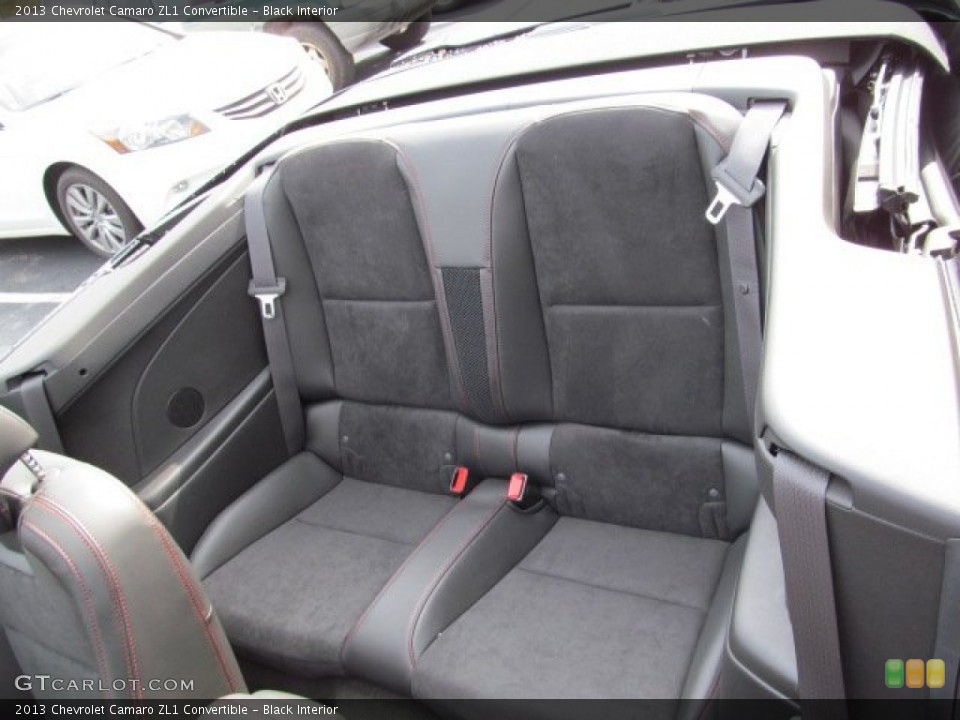 Black Interior Rear Seat for the 2013 Chevrolet Camaro ZL1 Convertible #71480816
