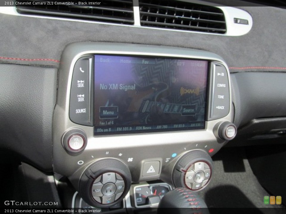 Black Interior Controls for the 2013 Chevrolet Camaro ZL1 Convertible #71480858