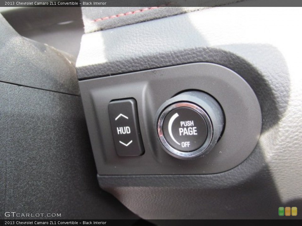 Black Interior Controls for the 2013 Chevrolet Camaro ZL1 Convertible #71480885