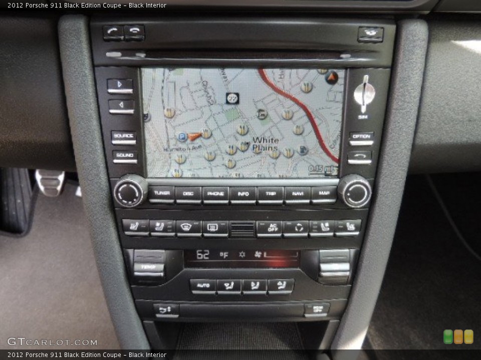 Black Interior Navigation for the 2012 Porsche 911 Black Edition Coupe #71481950