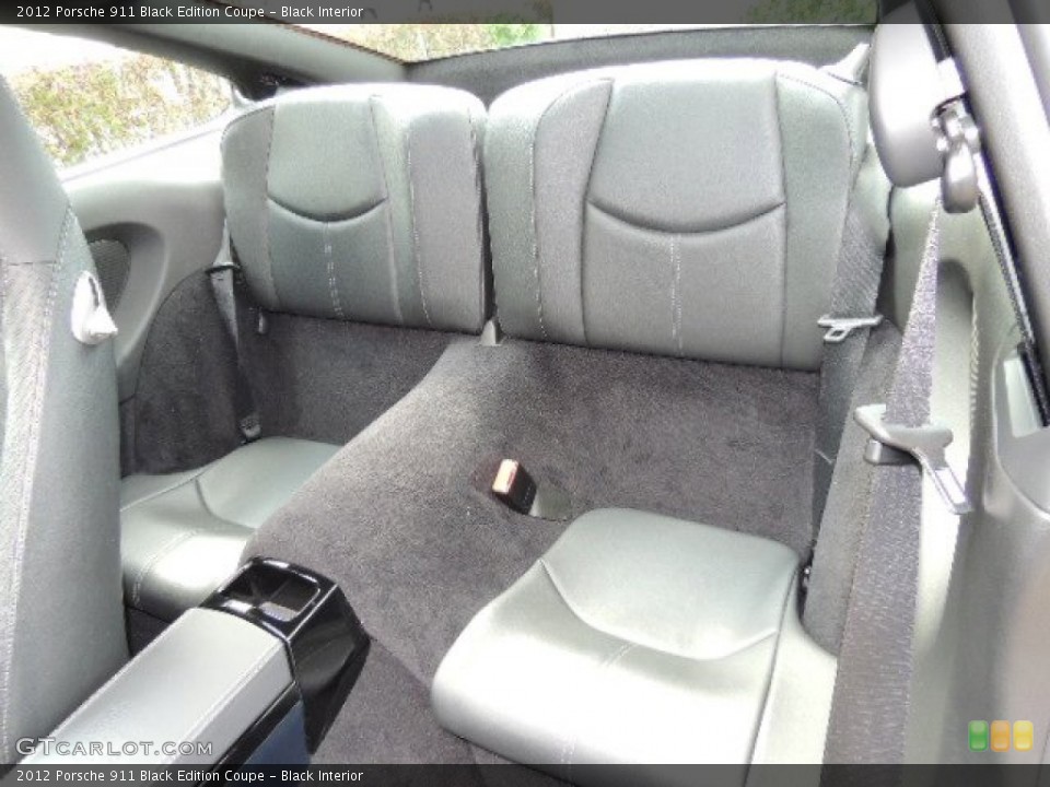 Black Interior Rear Seat for the 2012 Porsche 911 Black Edition Coupe #71481992