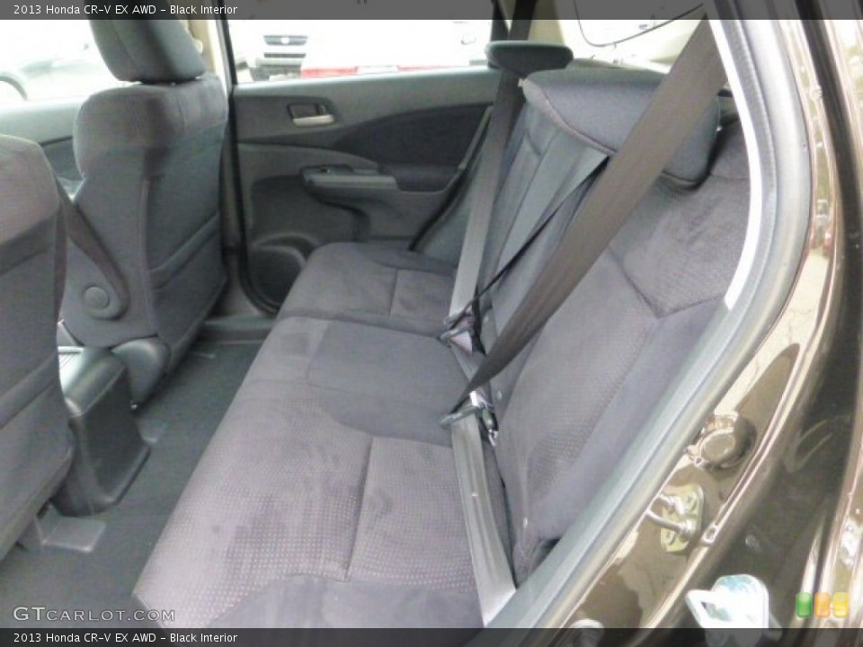 Black Interior Rear Seat for the 2013 Honda CR-V EX AWD #71486261