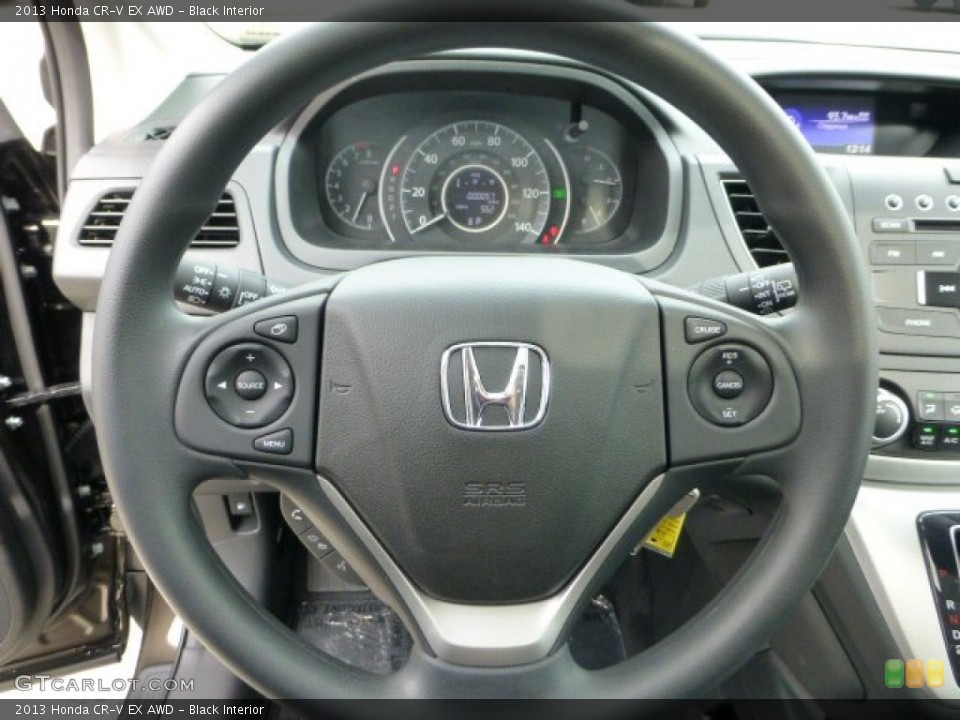Black Interior Steering Wheel for the 2013 Honda CR-V EX AWD #71486315
