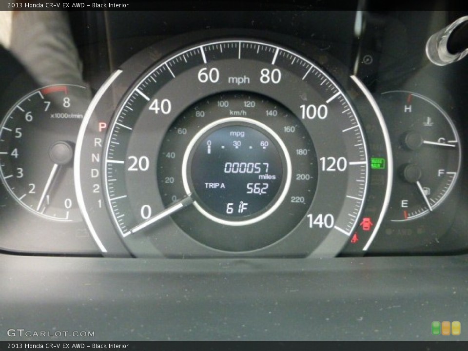 Black Interior Gauges for the 2013 Honda CR-V EX AWD #71486333