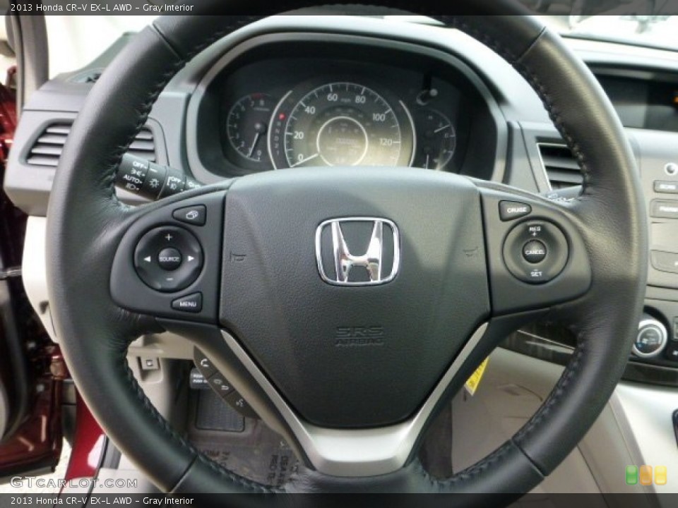 Gray Interior Steering Wheel for the 2013 Honda CR-V EX-L AWD #71486489