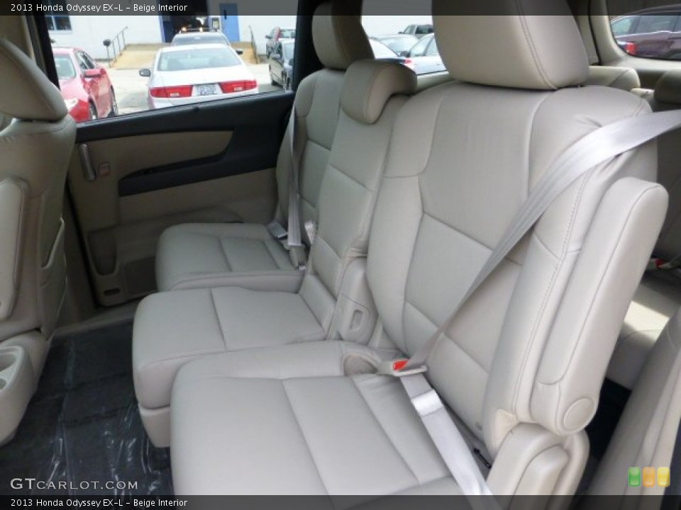 Beige Interior Rear Seat for the 2013 Honda Odyssey EX-L #71487163