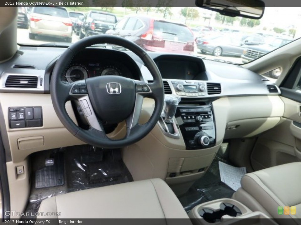 Beige Interior Dashboard for the 2013 Honda Odyssey EX-L #71487182