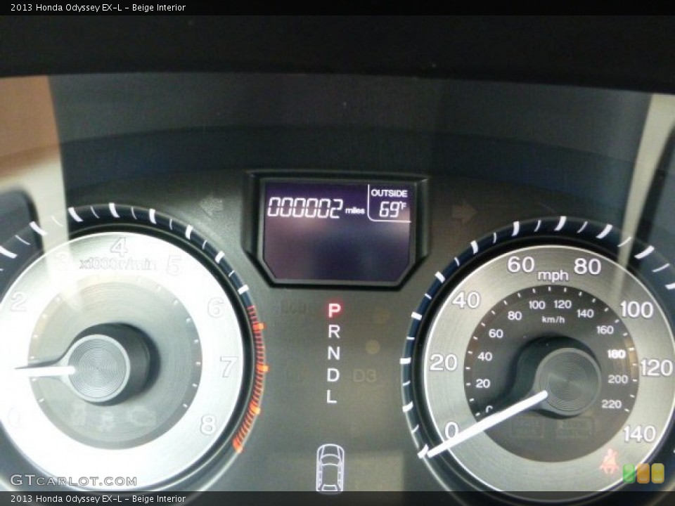 Beige Interior Gauges for the 2013 Honda Odyssey EX-L #71487239
