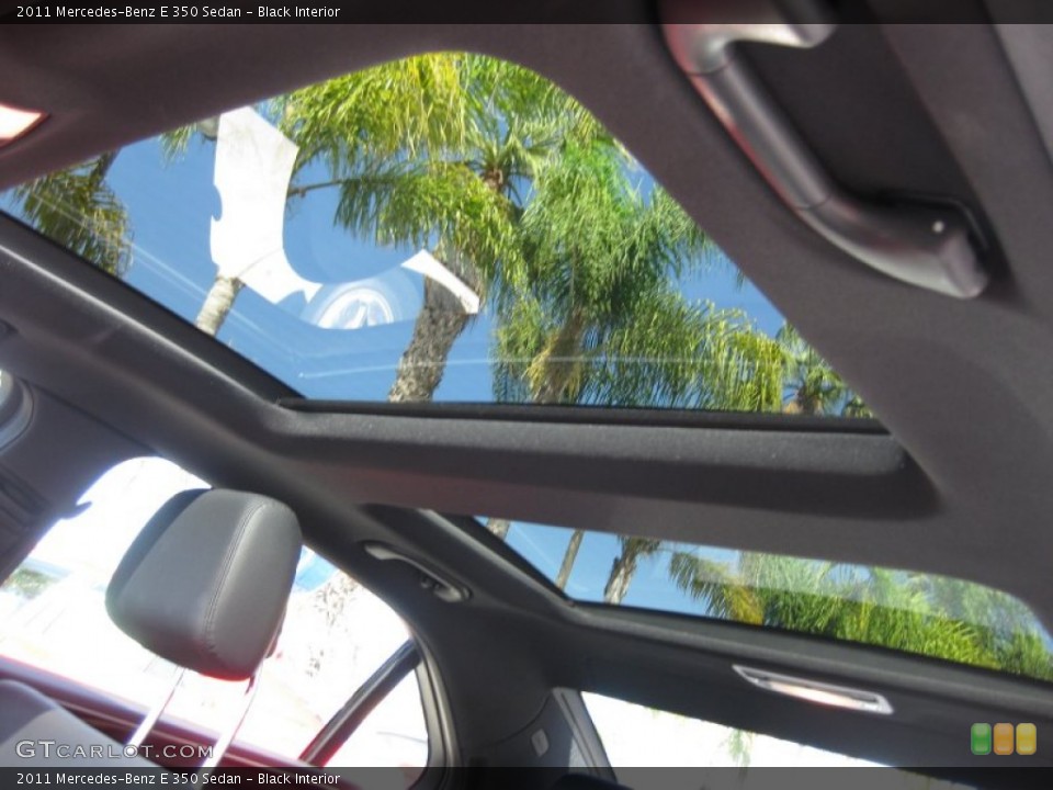 Black Interior Sunroof for the 2011 Mercedes-Benz E 350 Sedan #71490809