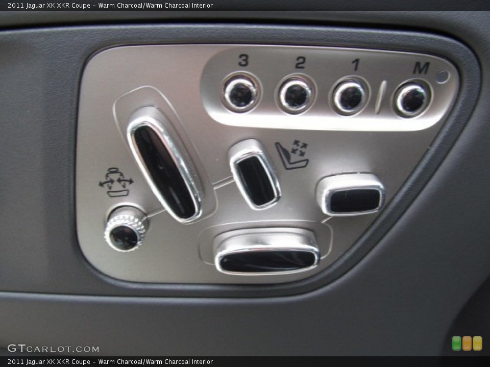 Warm Charcoal/Warm Charcoal Interior Controls for the 2011 Jaguar XK XKR Coupe #71490872