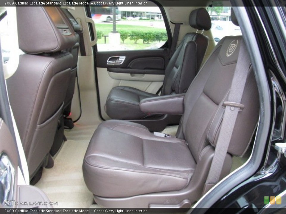 Cocoa/Very Light Linen Interior Rear Seat for the 2009 Cadillac Escalade  #71491156