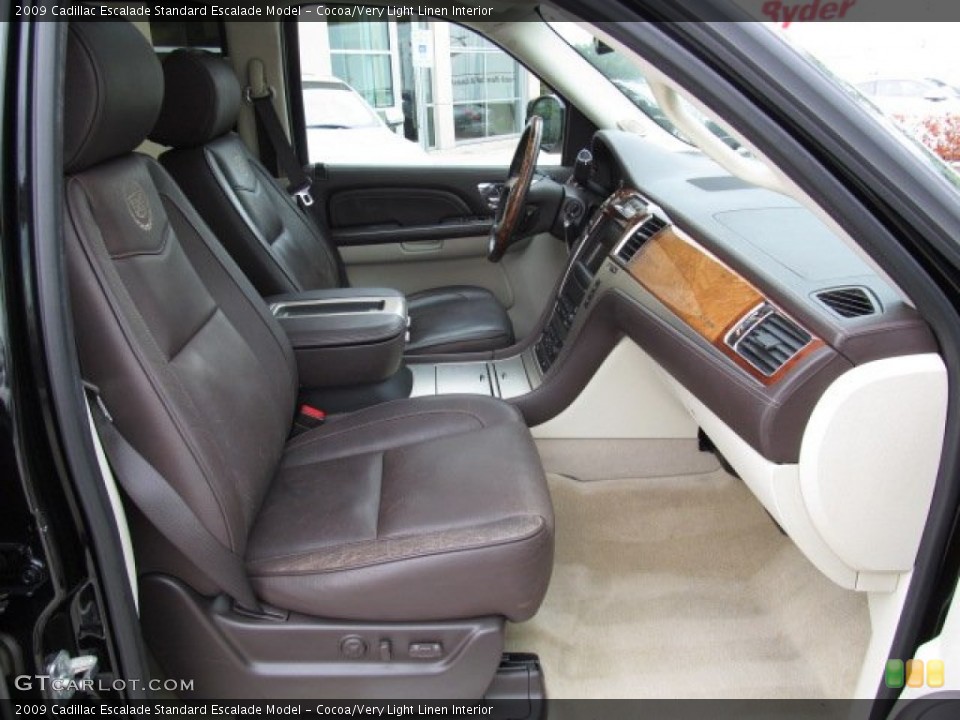 Cocoa/Very Light Linen Interior Front Seat for the 2009 Cadillac Escalade  #71491288