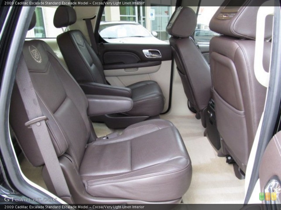 Cocoa/Very Light Linen Interior Rear Seat for the 2009 Cadillac Escalade  #71491297