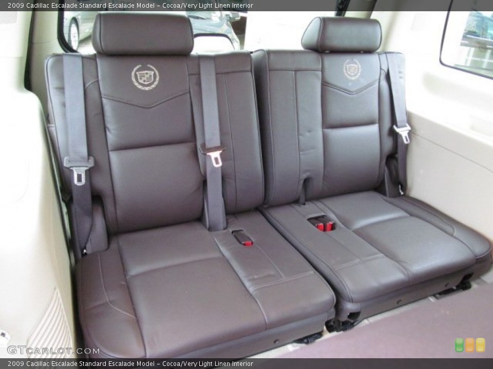 Cocoa/Very Light Linen Interior Rear Seat for the 2009 Cadillac Escalade  #71491306