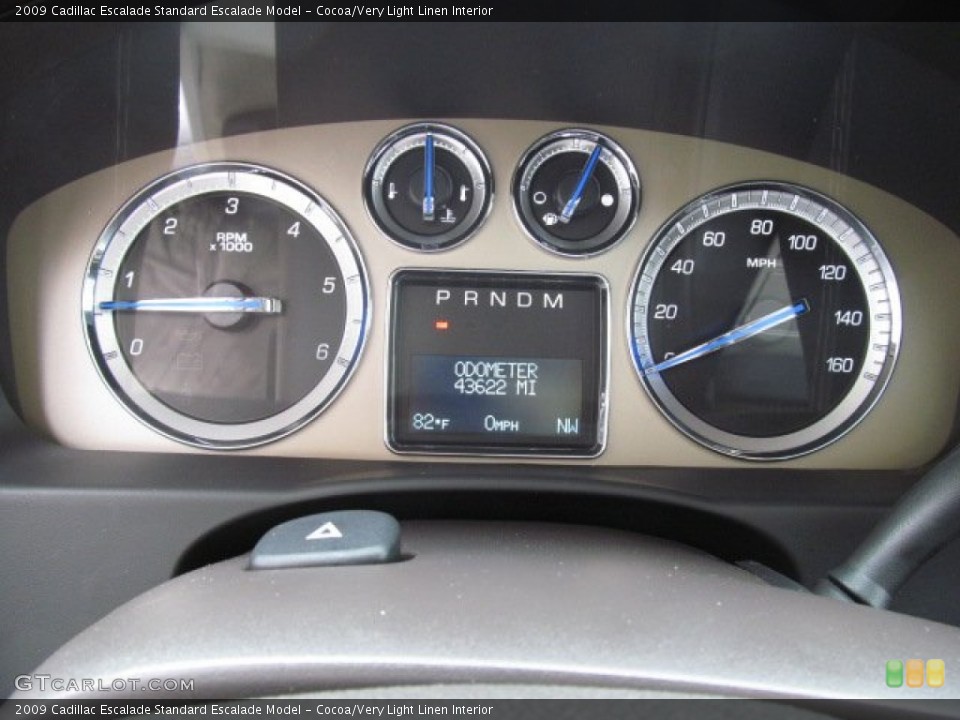 Cocoa/Very Light Linen Interior Gauges for the 2009 Cadillac Escalade  #71491444