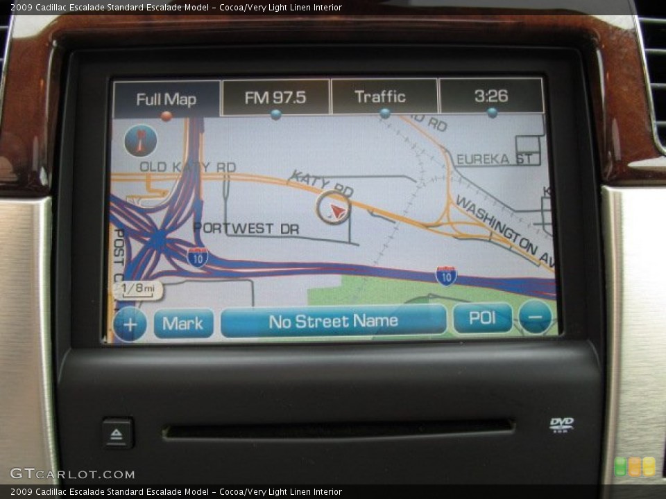 Cocoa/Very Light Linen Interior Navigation for the 2009 Cadillac Escalade  #71491468
