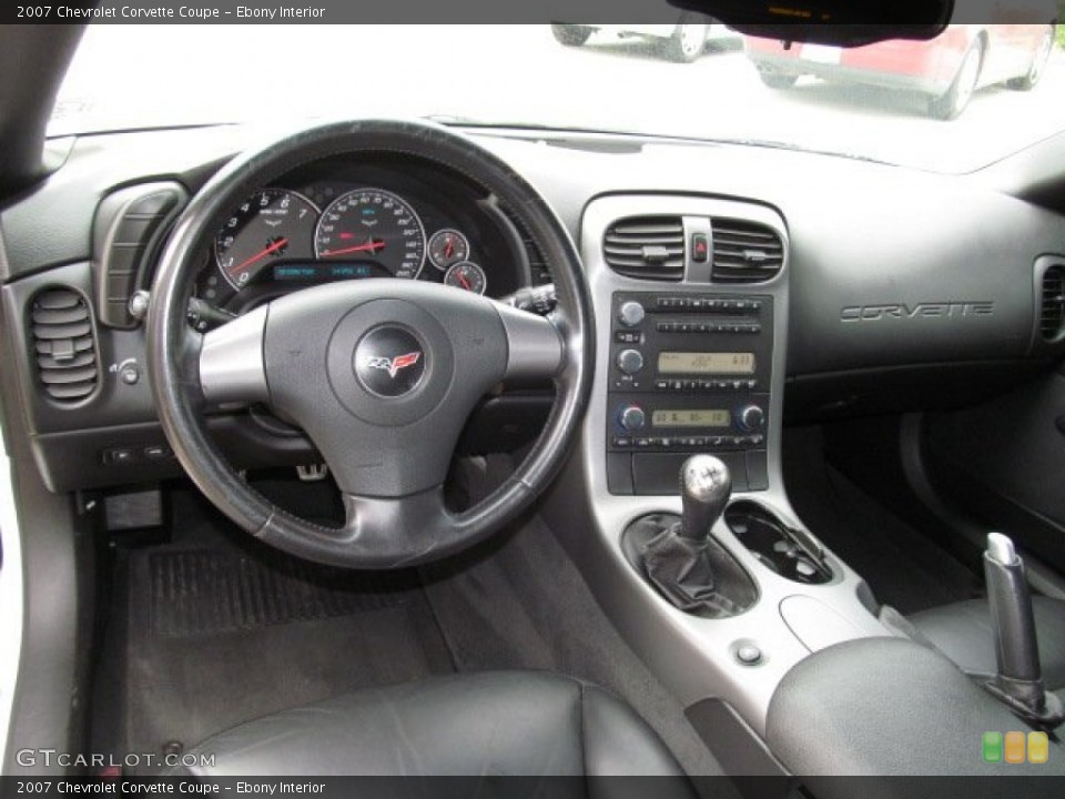 Ebony Interior Dashboard for the 2007 Chevrolet Corvette Coupe #71491648