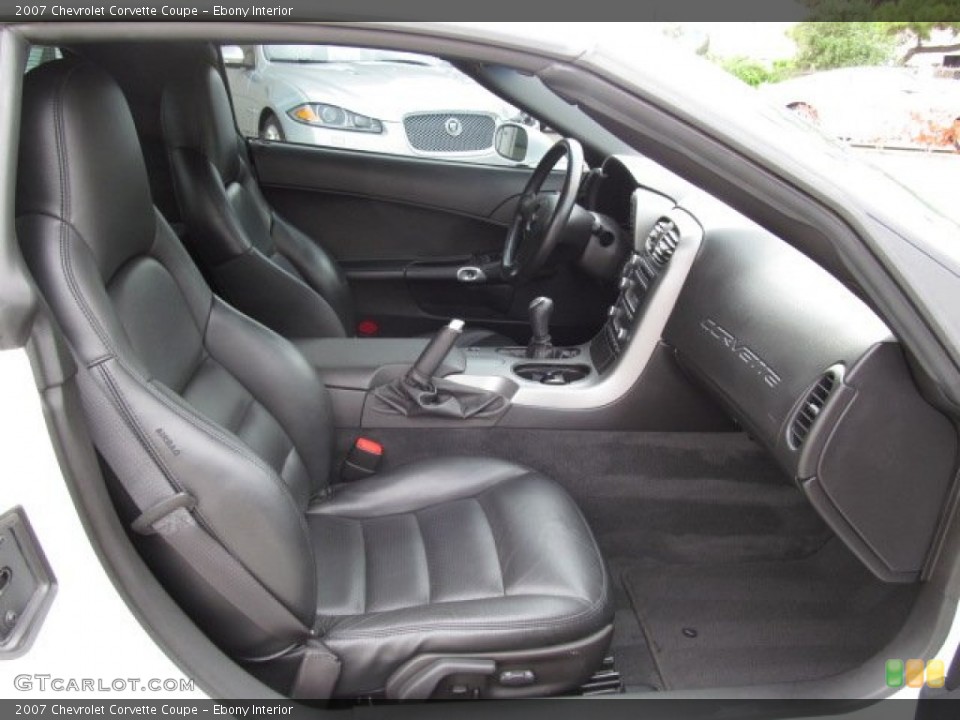 Ebony Interior Photo for the 2007 Chevrolet Corvette Coupe #71491732