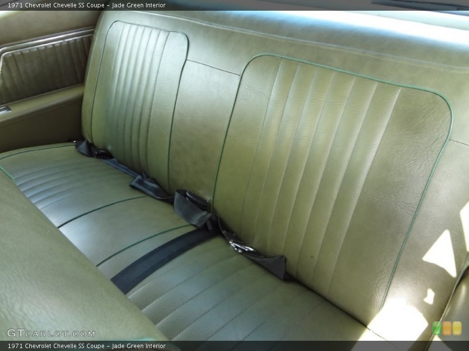 Jade Green Interior Rear Seat for the 1971 Chevrolet Chevelle SS Coupe #71493946