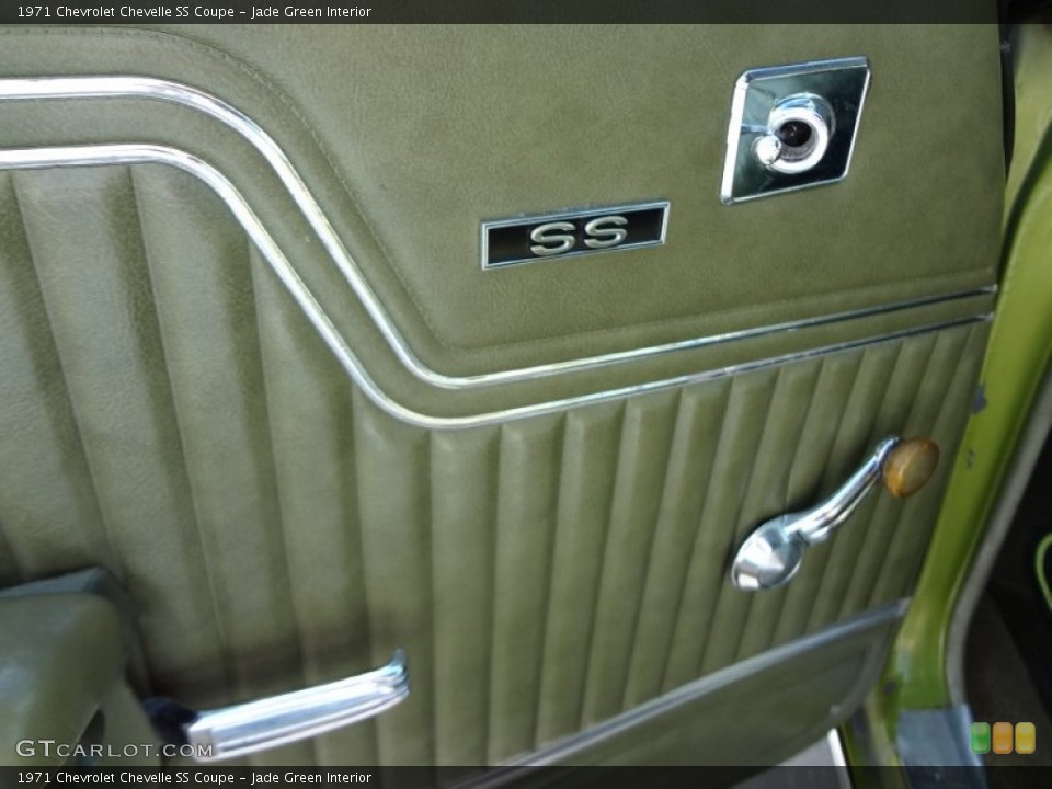 Jade Green Interior Door Panel for the 1971 Chevrolet Chevelle SS Coupe #71494030
