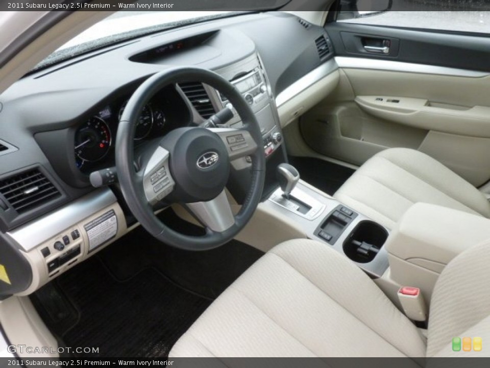 Warm Ivory Interior Prime Interior for the 2011 Subaru Legacy 2.5i Premium #71495762