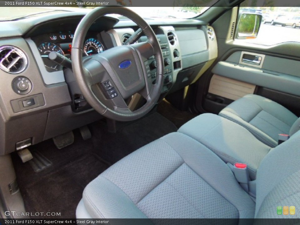 Steel Gray Interior Prime Interior for the 2011 Ford F150 XLT SuperCrew 4x4 #71496688