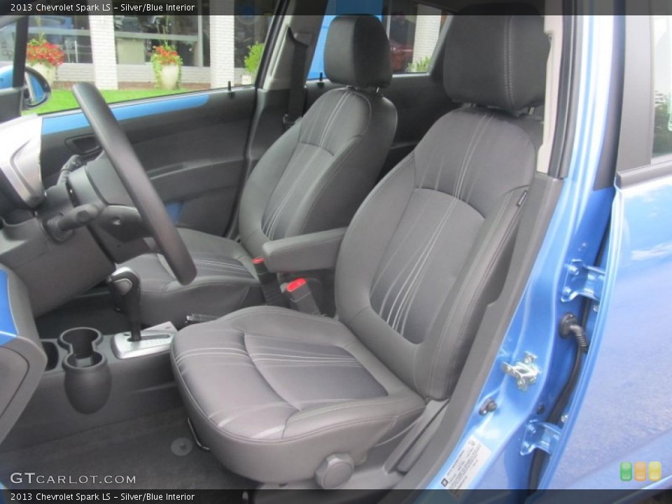 Silver/Blue Interior Front Seat for the 2013 Chevrolet Spark LS #71496762
