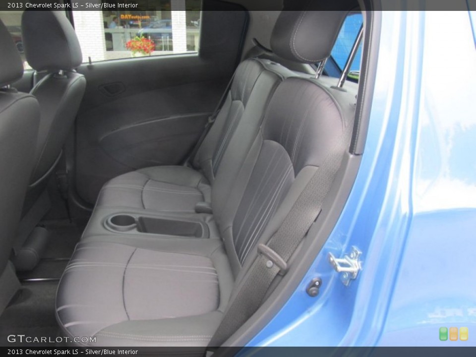 Silver/Blue Interior Rear Seat for the 2013 Chevrolet Spark LS #71496769