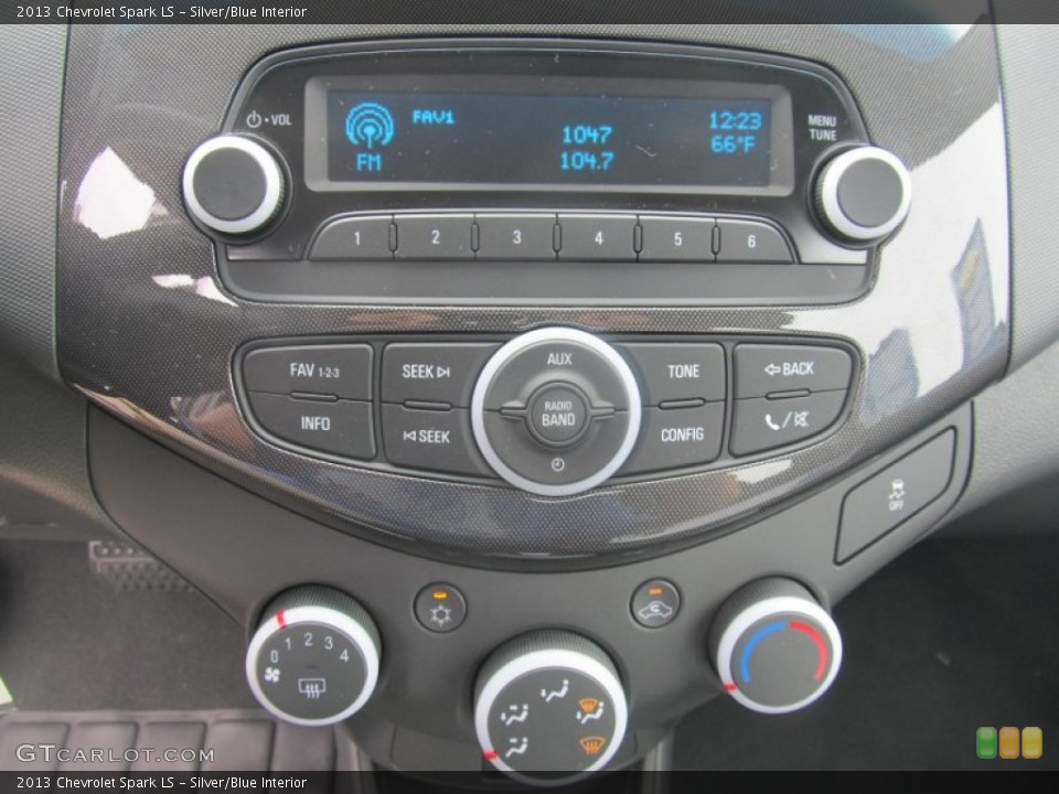 Silver/Blue Interior Controls for the 2013 Chevrolet Spark LS #71496787