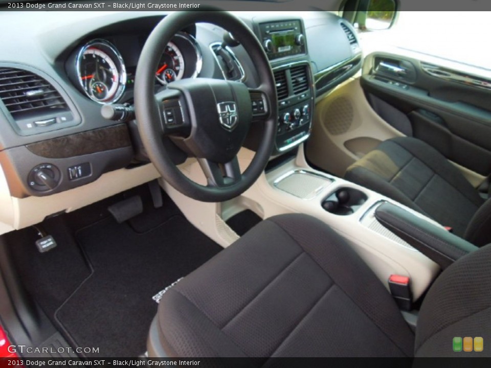 Black/Light Graystone Interior Prime Interior for the 2013 Dodge Grand Caravan SXT #71497282