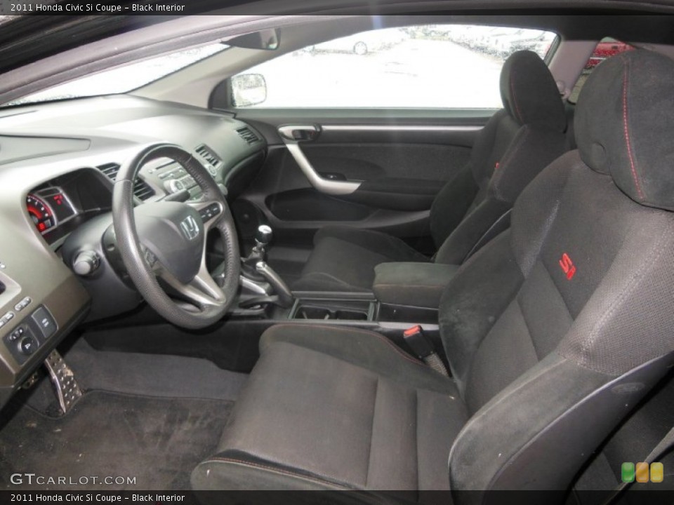 Black Interior Front Seat for the 2011 Honda Civic Si Coupe #71498623