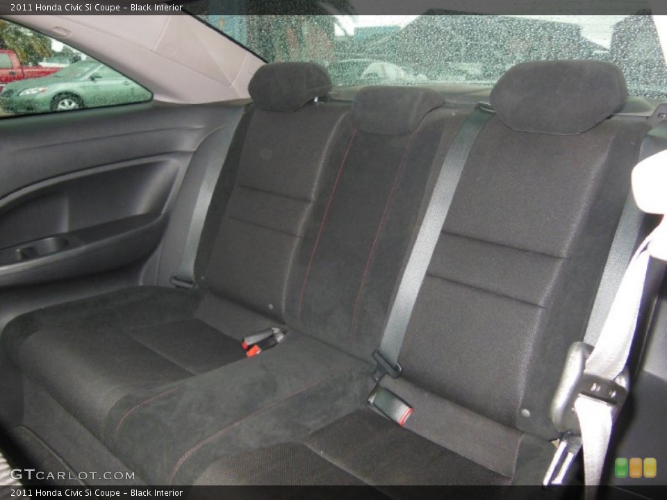 Black Interior Rear Seat for the 2011 Honda Civic Si Coupe #71498629