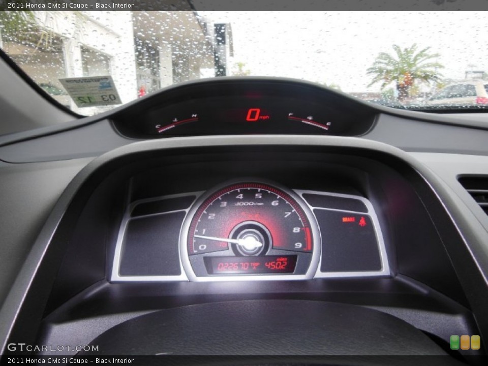 Black Interior Gauges for the 2011 Honda Civic Si Coupe #71498638