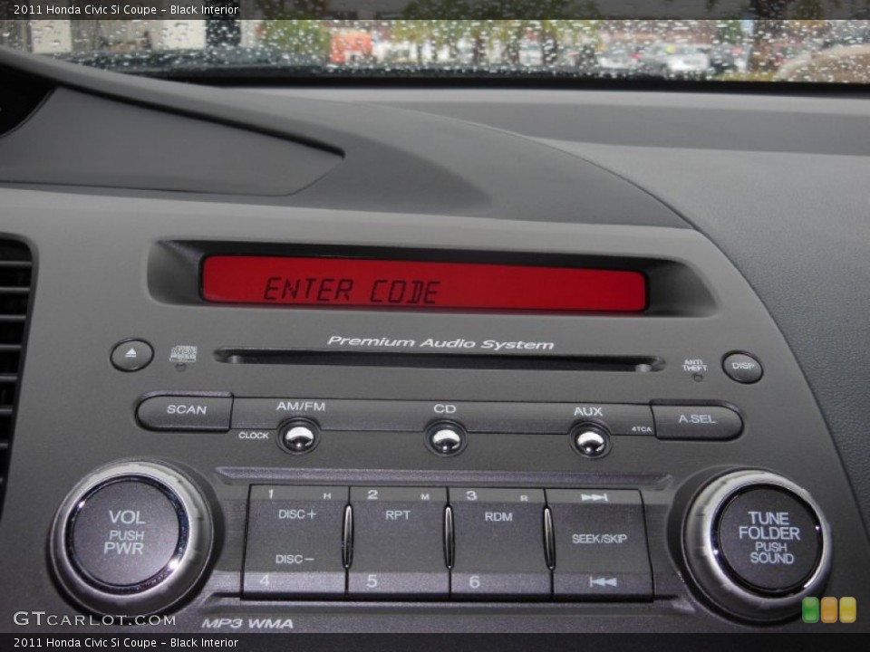 Black Interior Audio System for the 2011 Honda Civic Si Coupe #71498659