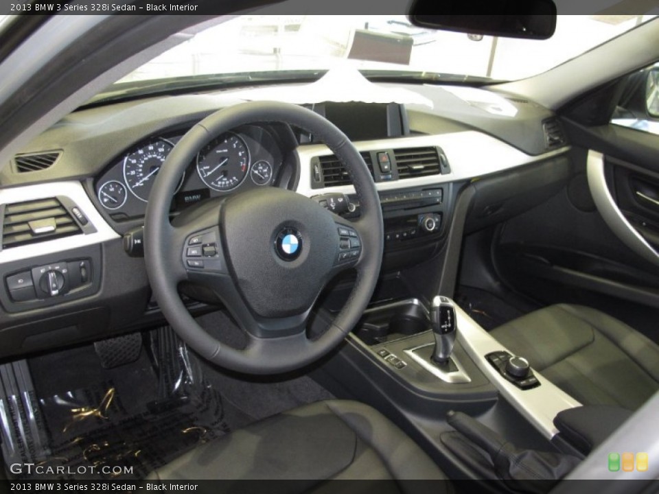 Black Interior Dashboard for the 2013 BMW 3 Series 328i Sedan #71501251
