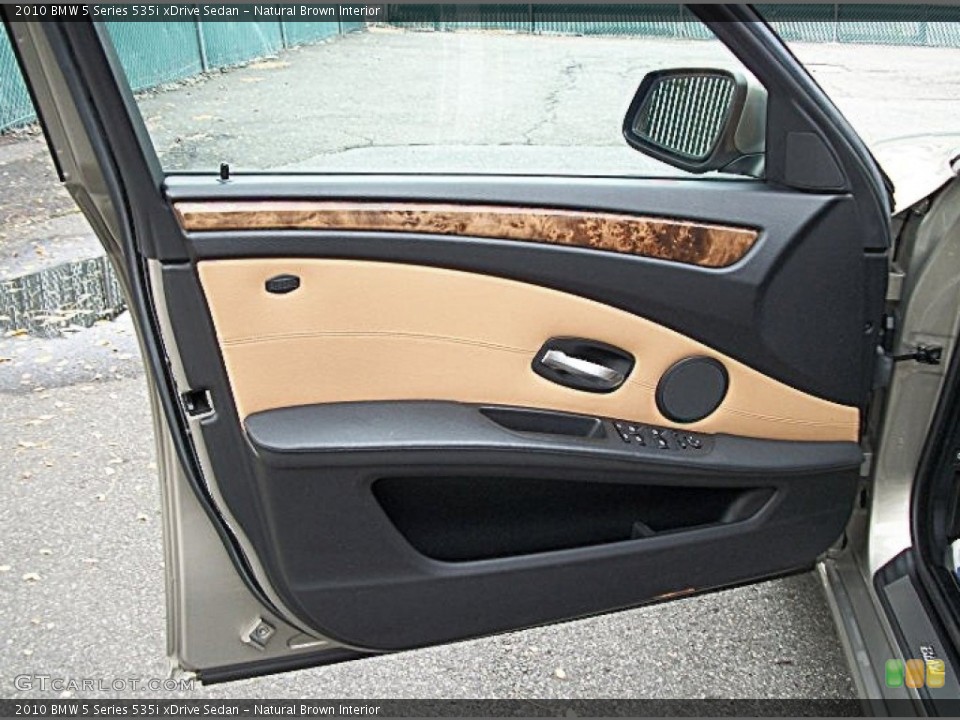 Natural Brown Interior Door Panel for the 2010 BMW 5 Series 535i xDrive Sedan #71507126