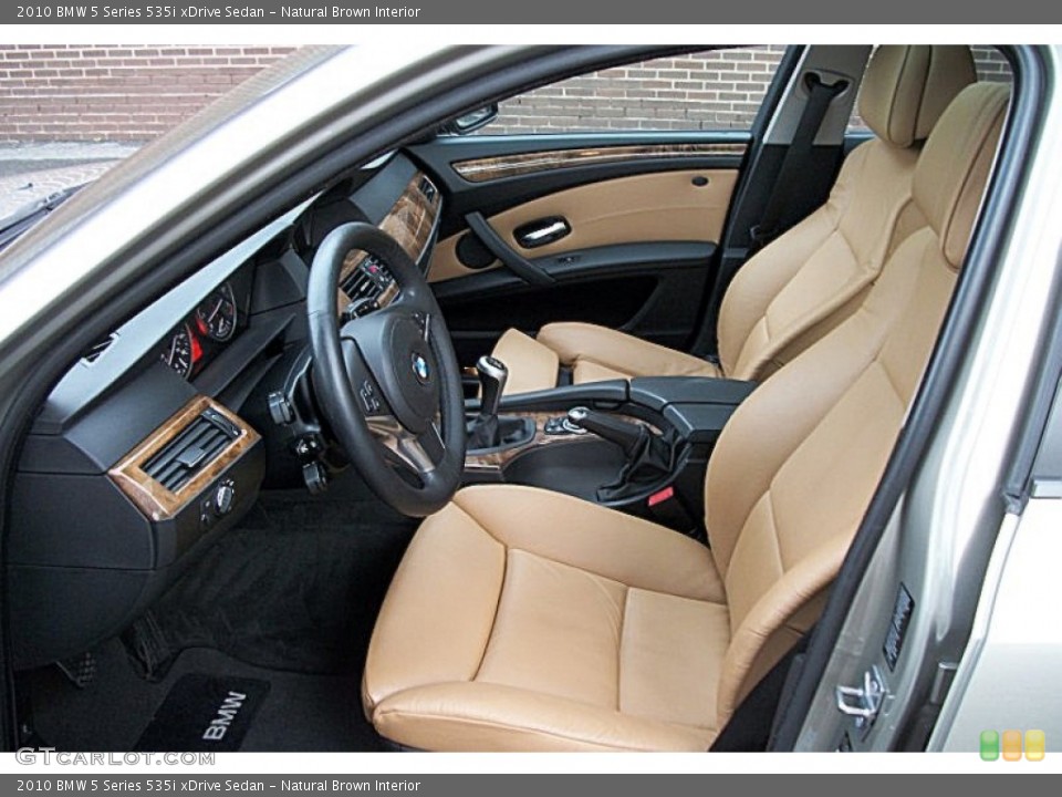 Natural Brown Interior Photo for the 2010 BMW 5 Series 535i xDrive Sedan #71507147