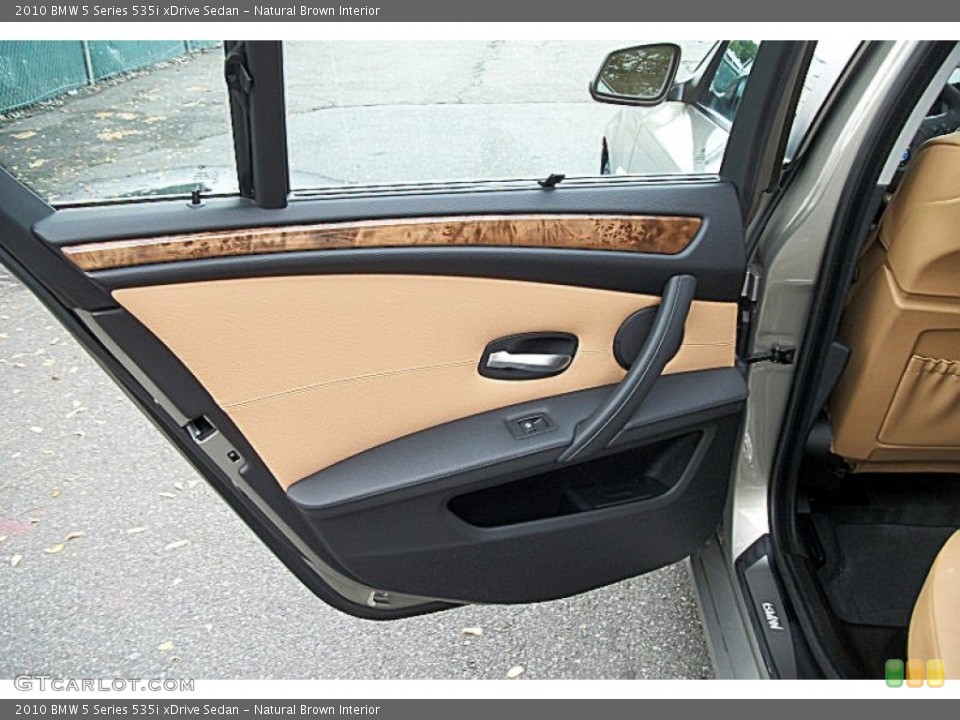 Natural Brown Interior Door Panel for the 2010 BMW 5 Series 535i xDrive Sedan #71507168