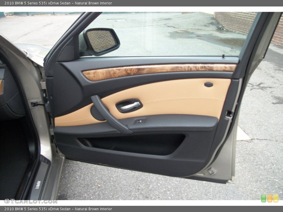 Natural Brown Interior Door Panel for the 2010 BMW 5 Series 535i xDrive Sedan #71507186