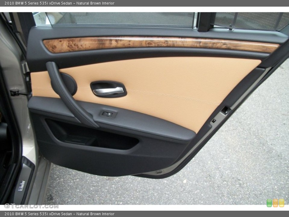 Natural Brown Interior Door Panel for the 2010 BMW 5 Series 535i xDrive Sedan #71507213