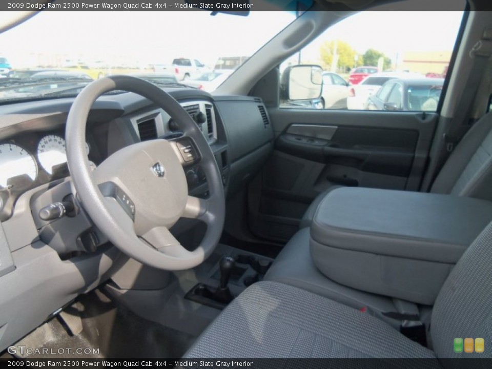Medium Slate Gray Interior Photo for the 2009 Dodge Ram 2500 Power Wagon Quad Cab 4x4 #71509397