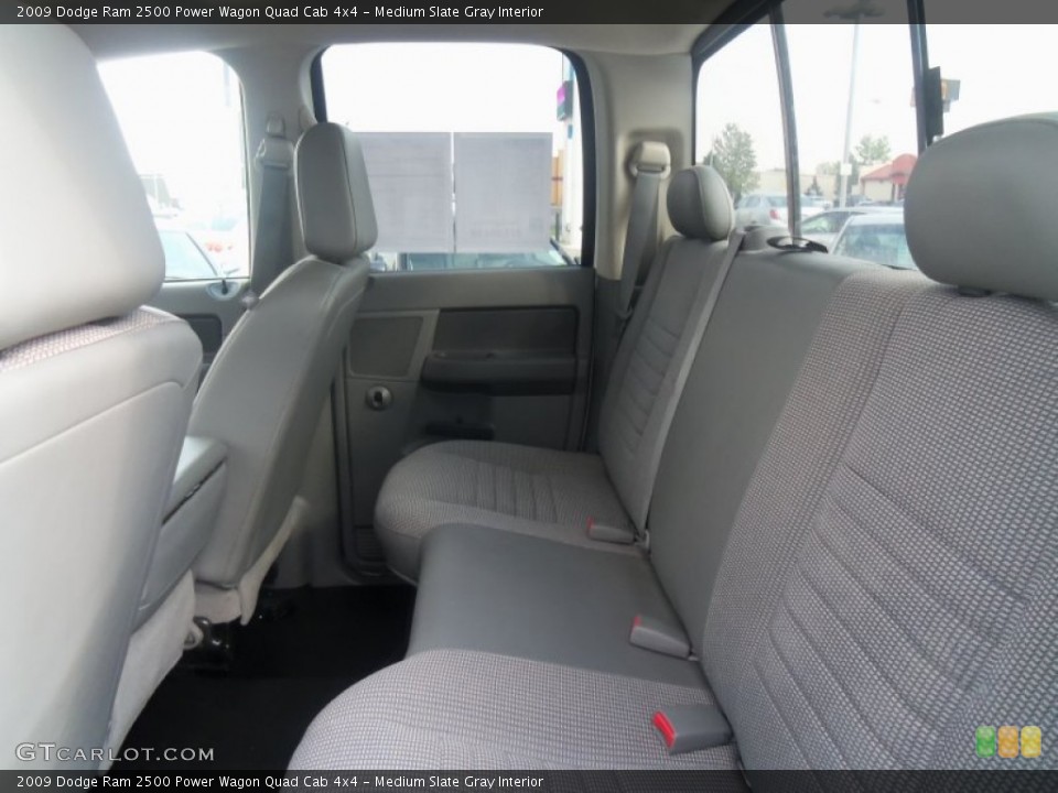 Medium Slate Gray Interior Rear Seat for the 2009 Dodge Ram 2500 Power Wagon Quad Cab 4x4 #71509493
