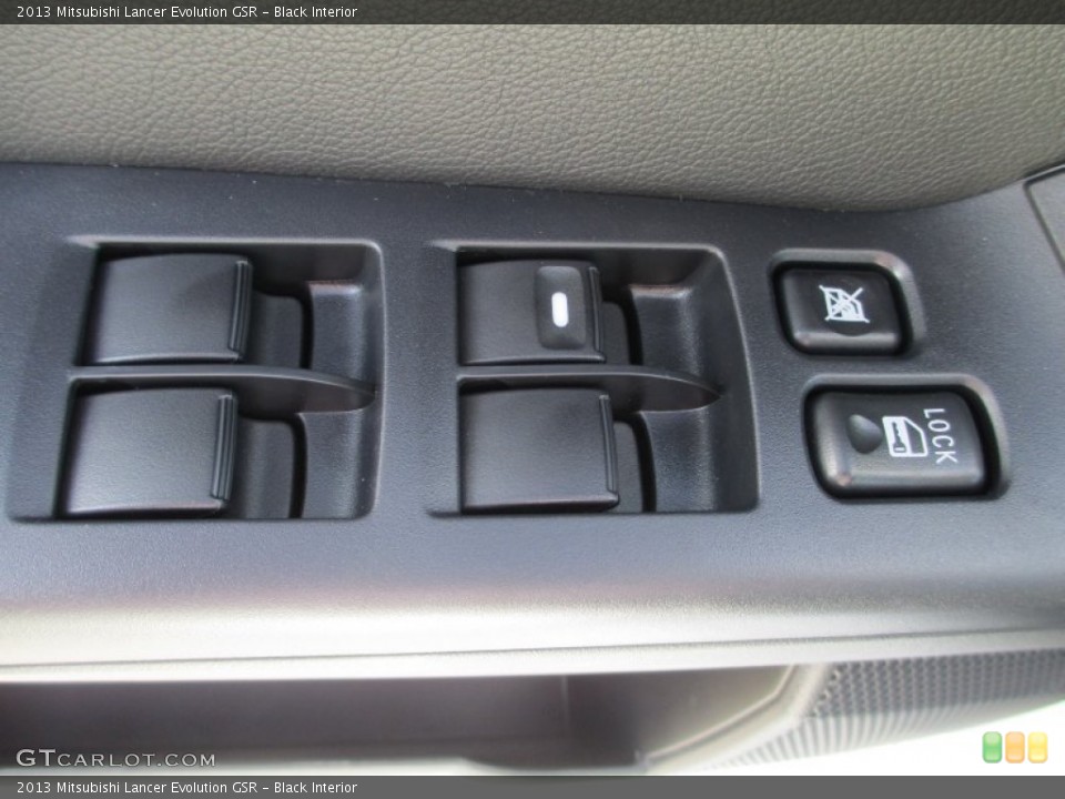 Black Interior Controls for the 2013 Mitsubishi Lancer Evolution GSR #71510420