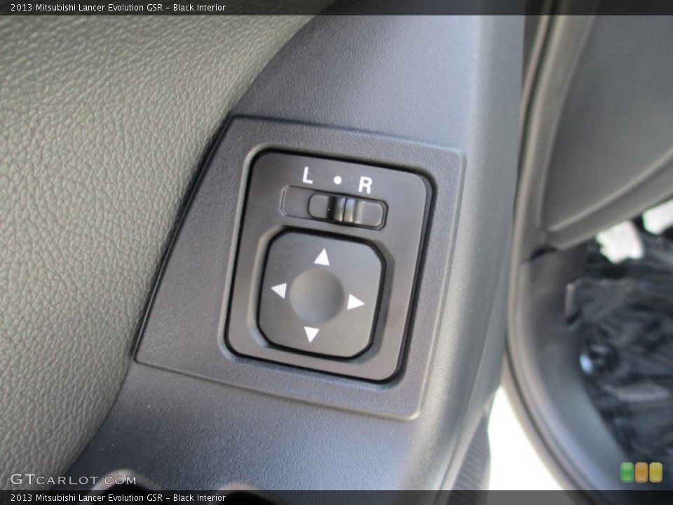 Black Interior Controls for the 2013 Mitsubishi Lancer Evolution GSR #71510432