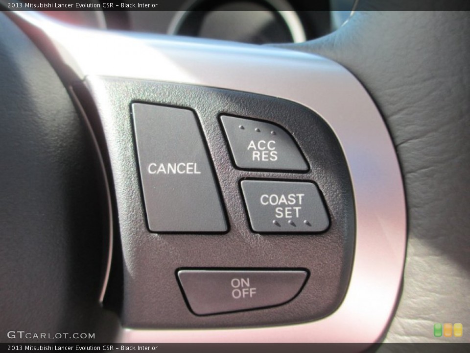 Black Interior Controls for the 2013 Mitsubishi Lancer Evolution GSR #71510477