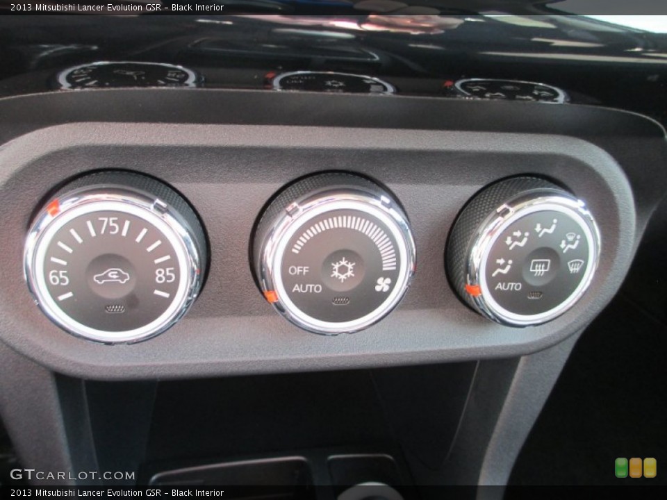 Black Interior Controls for the 2013 Mitsubishi Lancer Evolution GSR #71510497