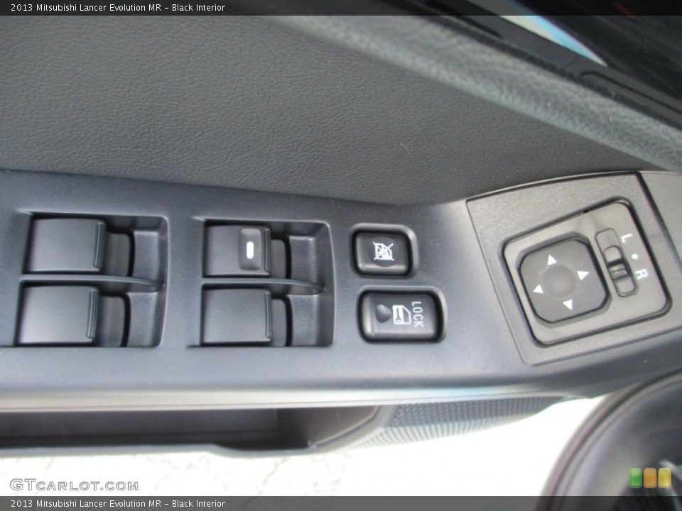 Black Interior Controls for the 2013 Mitsubishi Lancer Evolution MR #71510693