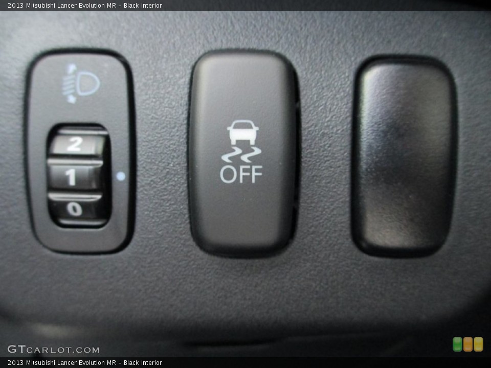 Black Interior Controls for the 2013 Mitsubishi Lancer Evolution MR #71510702