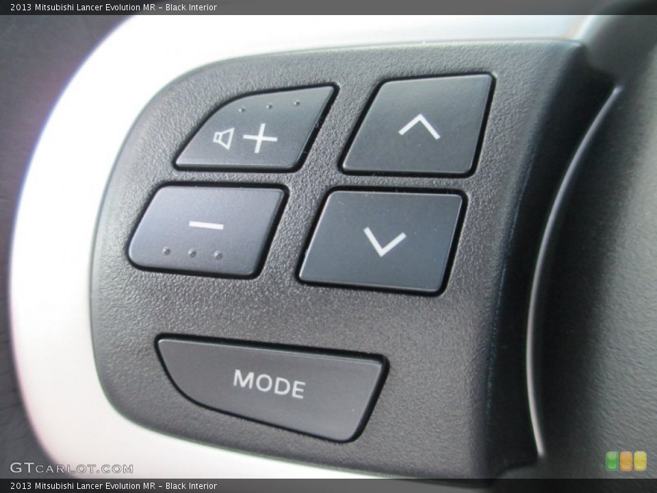 Black Interior Controls for the 2013 Mitsubishi Lancer Evolution MR #71510708